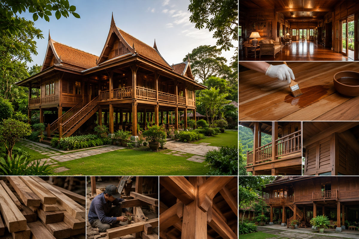 บ้านไม้สักดูแล